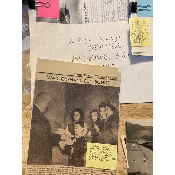 World War II Era Navy Photos & Newspaper Clippings Collection - Picture 2 of 7